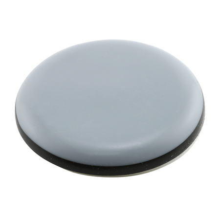 PRIME-LINE 1-1/2 in. Round Sliding Discs, Gray Plastic 4 Pack MP75123